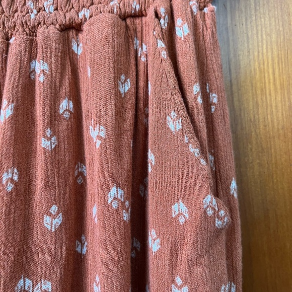 Orange Smocked Maxi Dress - Picture 4 of 6